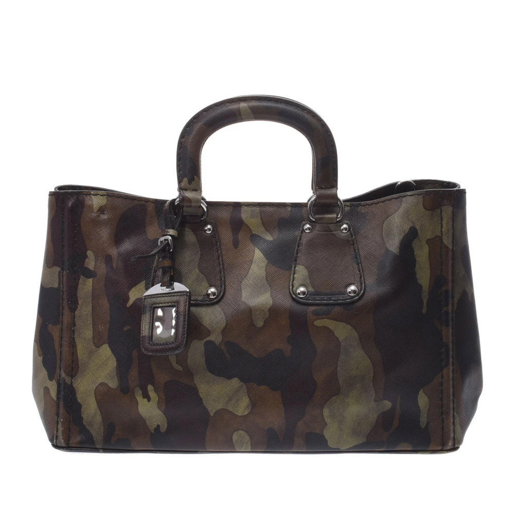 PRADA Bag Camouflage Saffiano Handbag